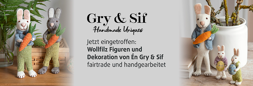 "Wollfilz Dekorationen von Gry & Sif"