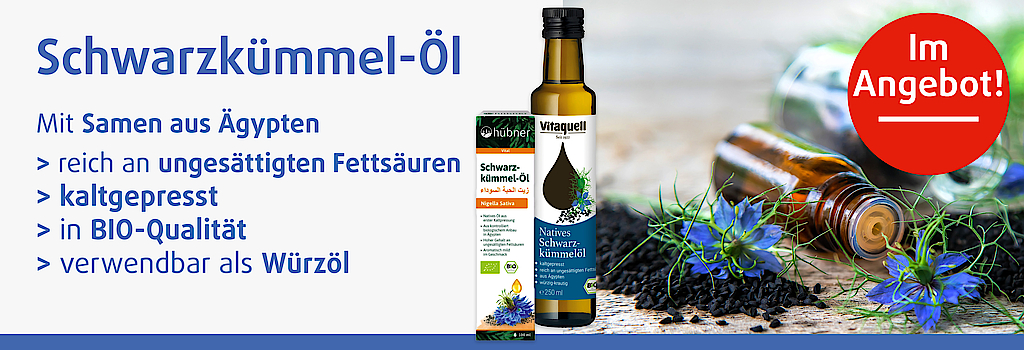 "Schwarzkümmelöl in diesem März im Angebot in Ihrem Reformhaus DEMSKI!"