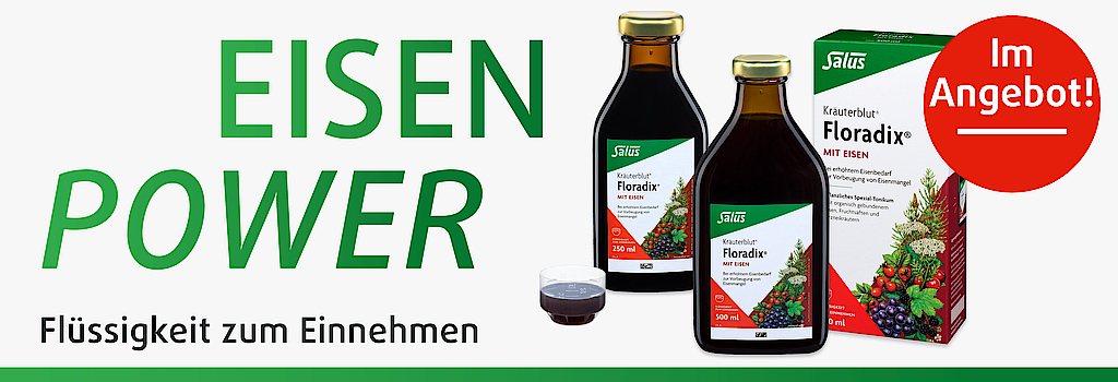 "Salus Floradix im Mai im Angebot bei Ihrem Reformhaus DEMSKI!" 
