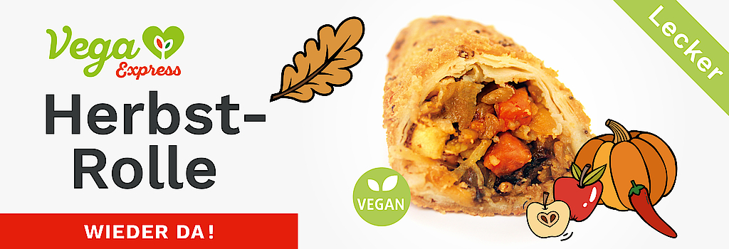 "Jetzt probieren: die leckere Herbst-Rolle von Vega Express!"