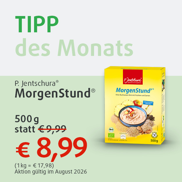 "Diesen Monat im Angebot: P. Jentschura®: MorgenStund®!"