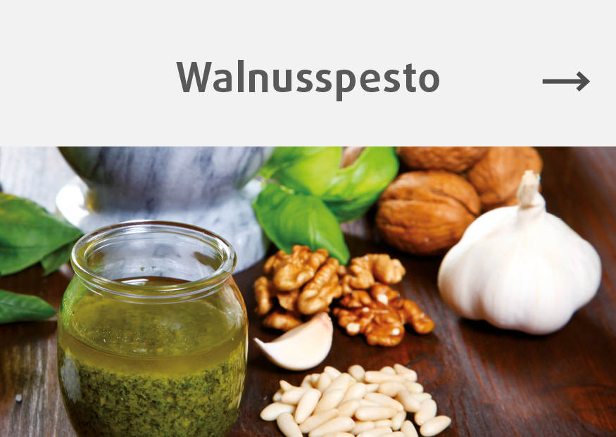 Rezept fuer Walnusspesto mit Walnüssen